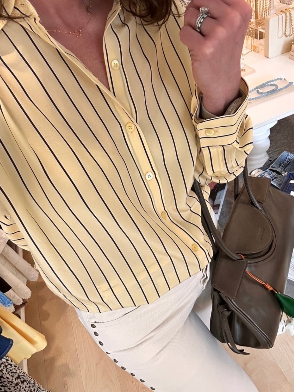 Nolan Silk Shirt ~ Monday Stripe